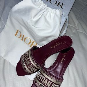 Heeled Christian Dior Slides